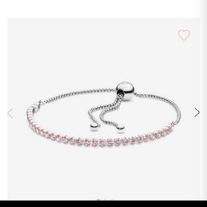 Pandora pink tennis bracelet